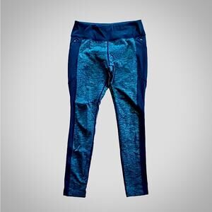 Athletic Works Black Gray Colorblock Leggings Womens Medium